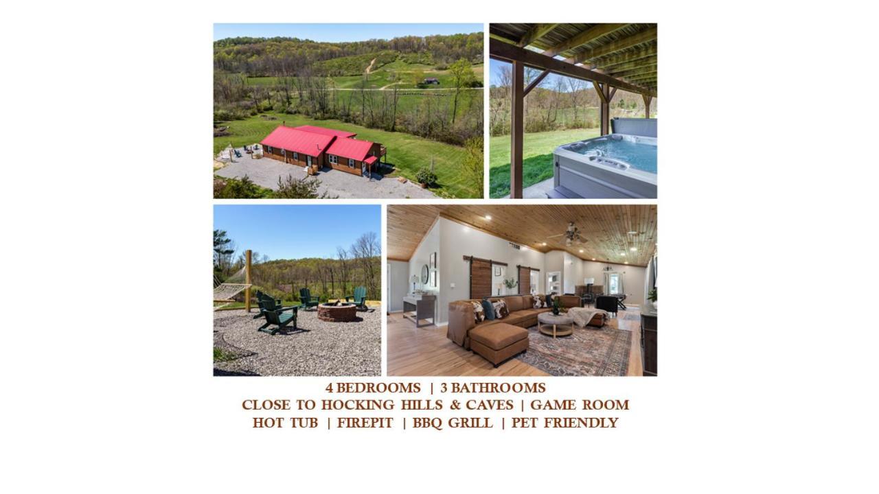 Spacious Cabin Near Hocking Hills And Caves With Hot Tub And Firepit Laurelville Bagian luar foto